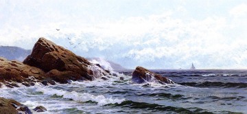 Crashing Waves moderne Plage Alfred Thompson Bricher Peinture à l'huile